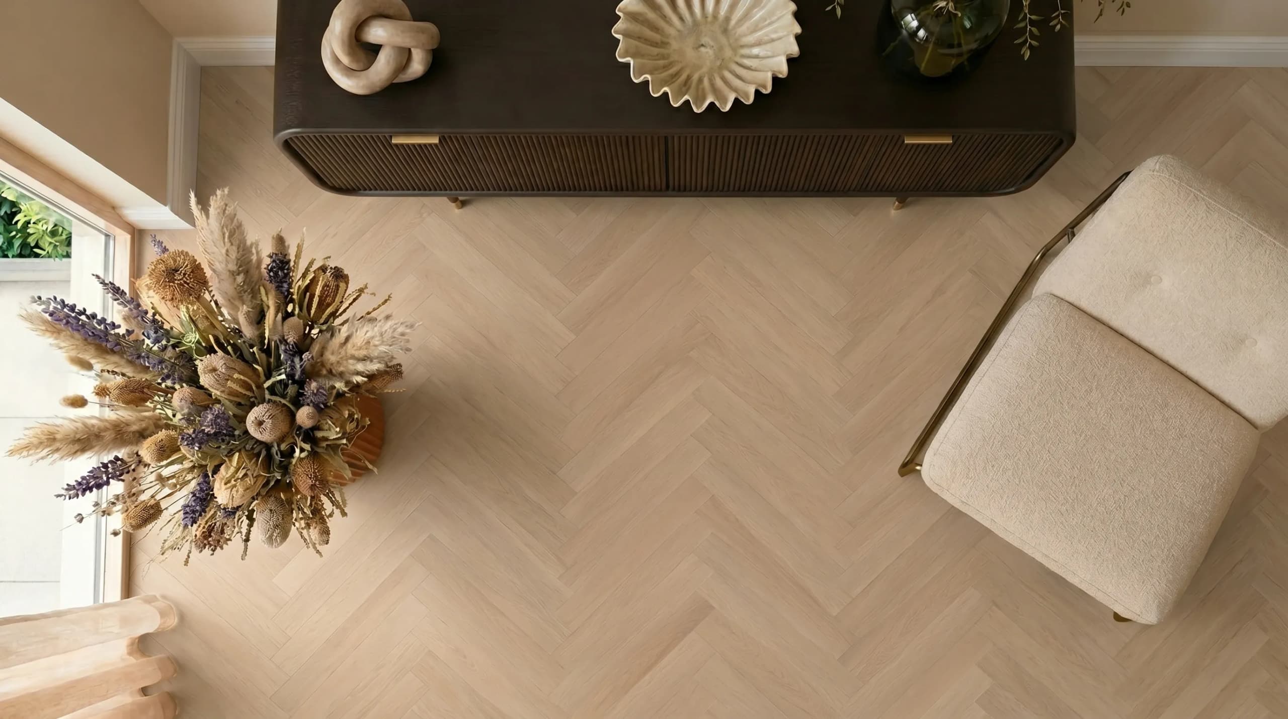 Nature-Oak-Herringbone-Fischgrät-Designvinyl-Klicken-SPC-Rigid